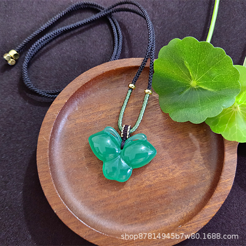 블랙 로프가 달린 크리소프레이즈 나비 (20*30mm)