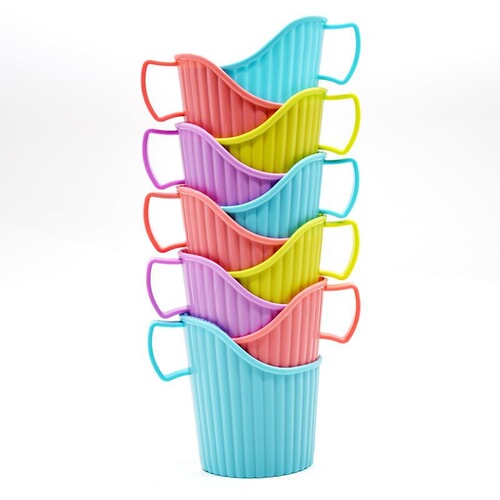 10-piece disposable paper cup cup holder cover, thickened plastic corrugated cup holder, tea ceremony insulation, anti-scalding hand cup cover bottom