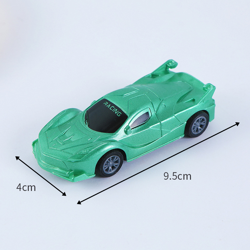 4 colores dorado carro de carreras de carro de niños galvanizado carro de simulación de automóviles que se colocan en el patio de recreo juguetes