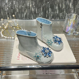 童皮鞋;童凉鞋;水晶/水钻鞋