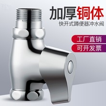普莱斯铜1寸大体快开大便冲洗阀 合金 便捷式脚踏冲洗阀 工程专用