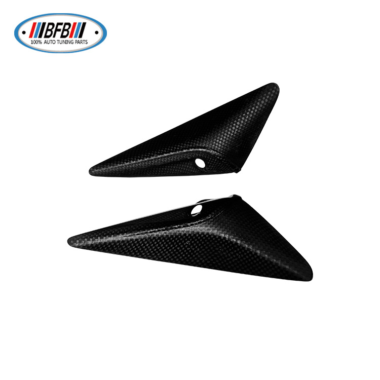 100% Real Carbon Fiber Camera Trim - For Tesla Model S 2022 - Glossy Turn Signal Frame Shell Cover