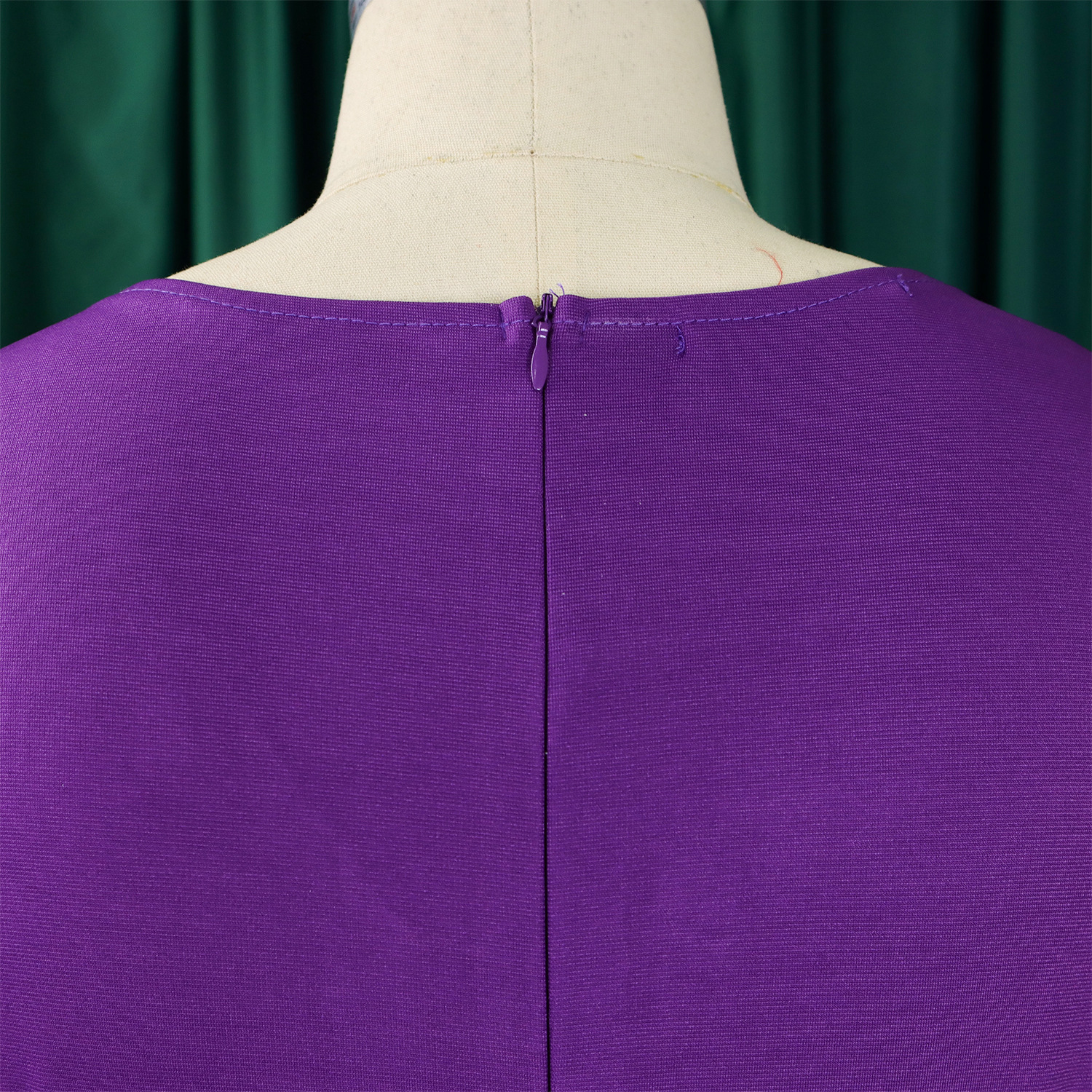 Wholesale Women's Elegant Style Temperament Commuter Belt Solid Color Daily Round Neck Pullovers Half Sleeve A- Line Skirt display picture 11