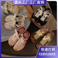 足矣~真皮版阿甘德训鞋女5新秋季累脚超轻便软底跑步鞋休闲百搭