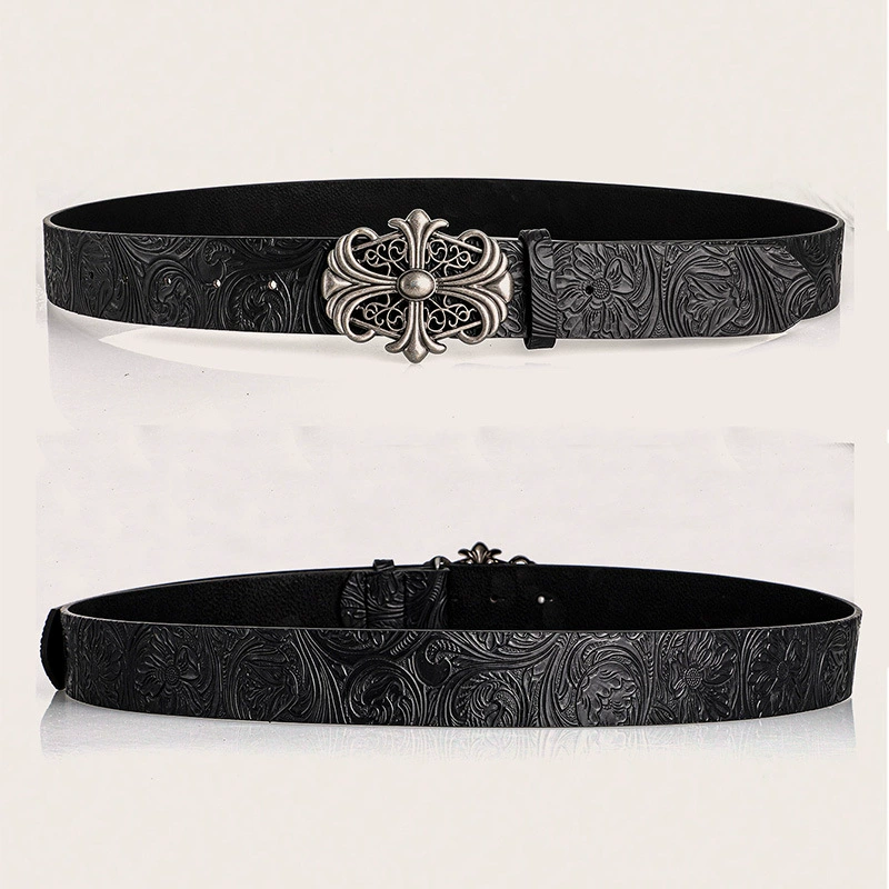 Denim heavy universal belt for men and women, boho style
