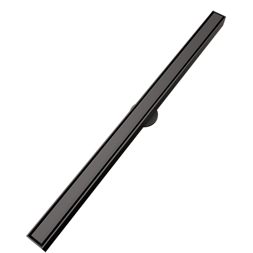 Uno por uno minimalista lineal de acero inoxidable desodorante piso desagüe ducha baño largo estrecho alargado