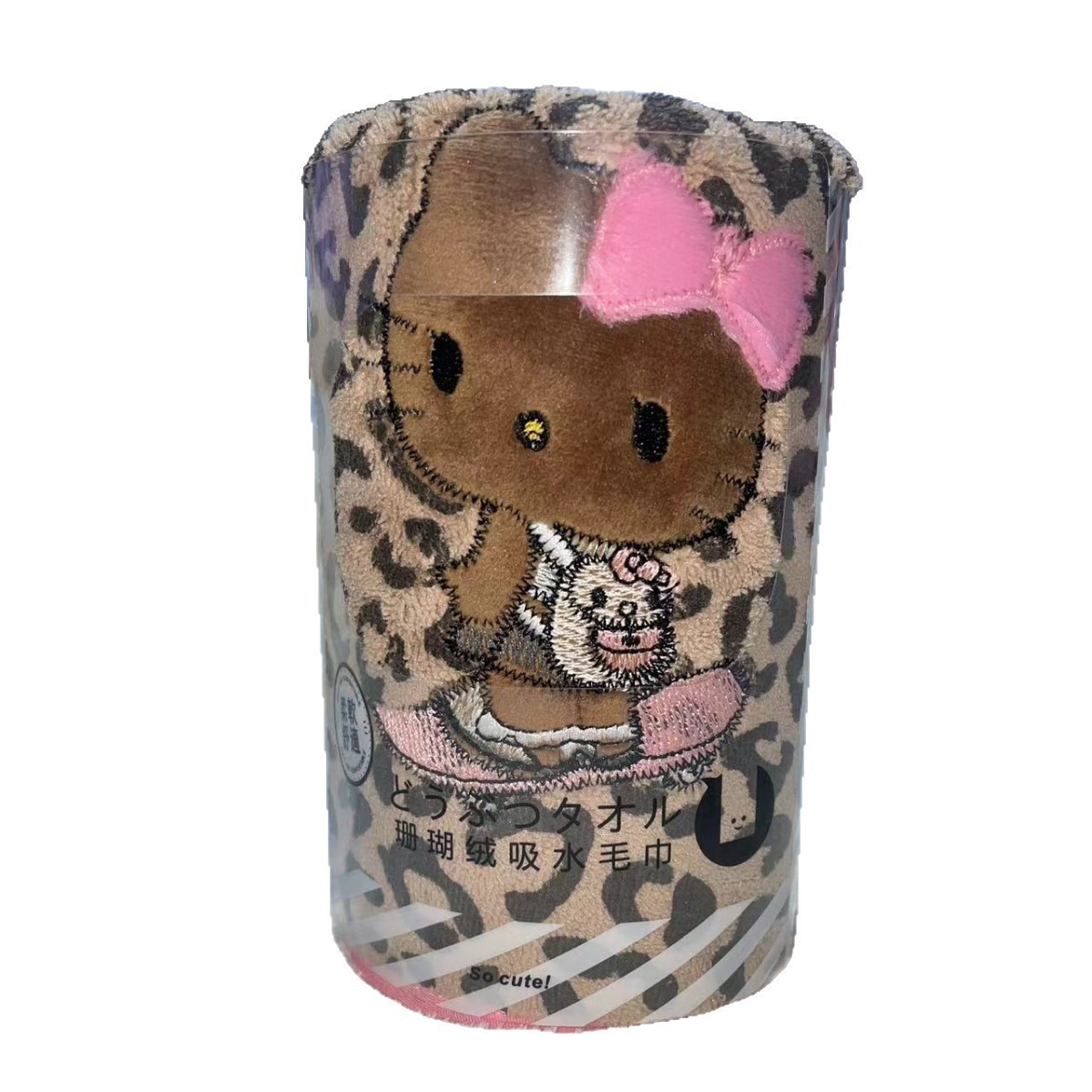 브라운 레오파드 KT 고양이 (카드 홀더 포함)