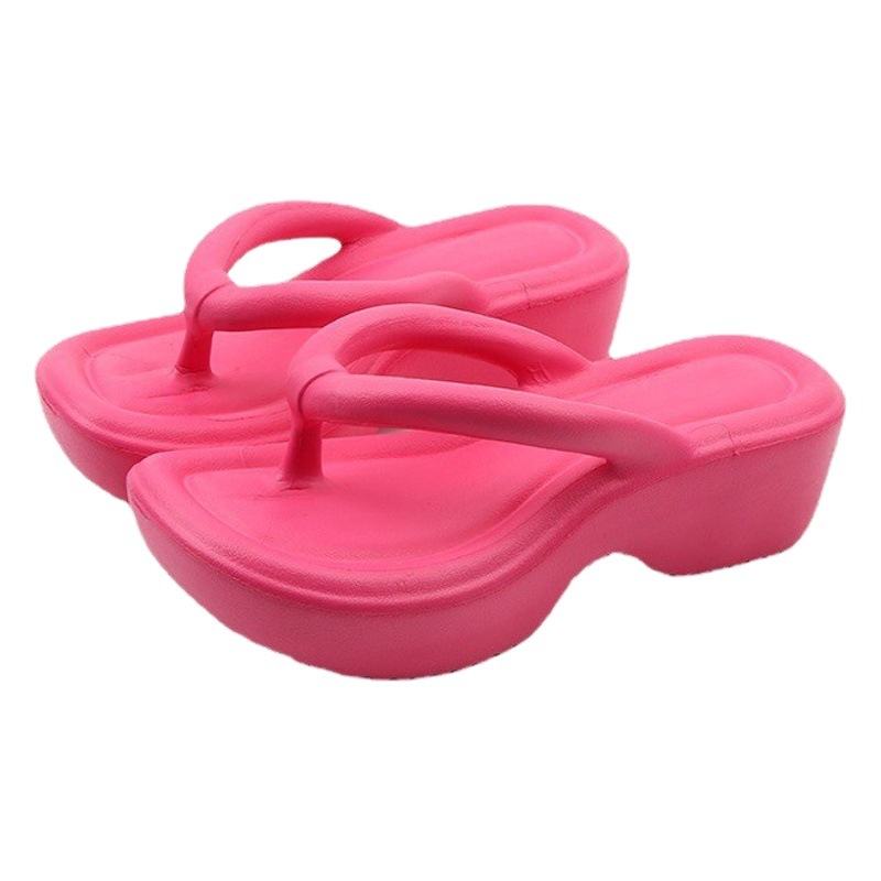 Summer Thick-Soled Flip-Flops for Women, High-End Style, 2026 New Model, Height-Increasing Slippers, Non-Slip Eva Flip-Flops for Women