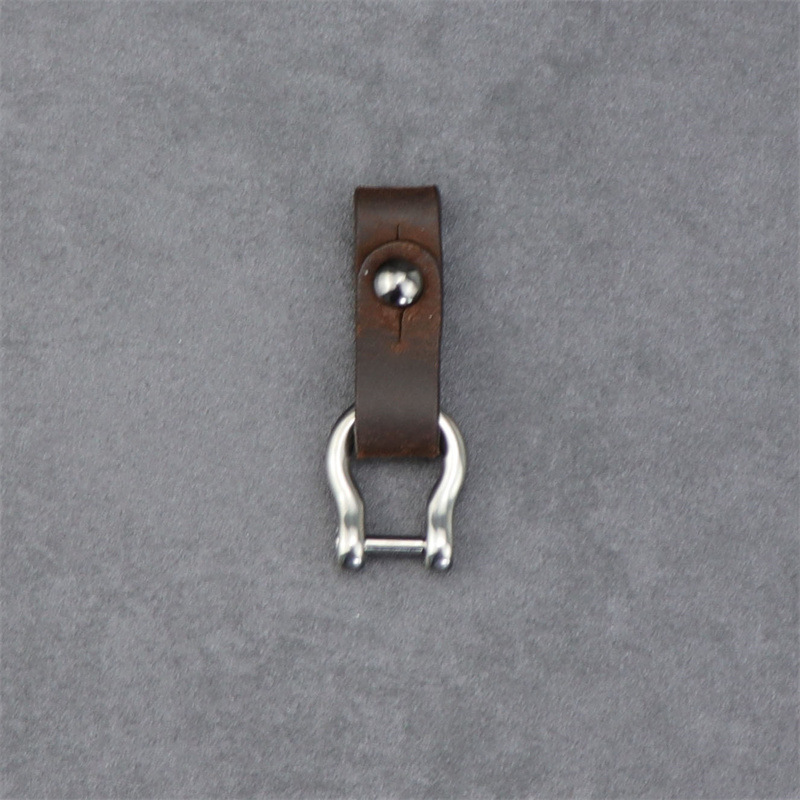 Aleación de titanio en forma de U coche llavero metal herradura hebilla desmontable gancho hebilla llavero accesorios llavero