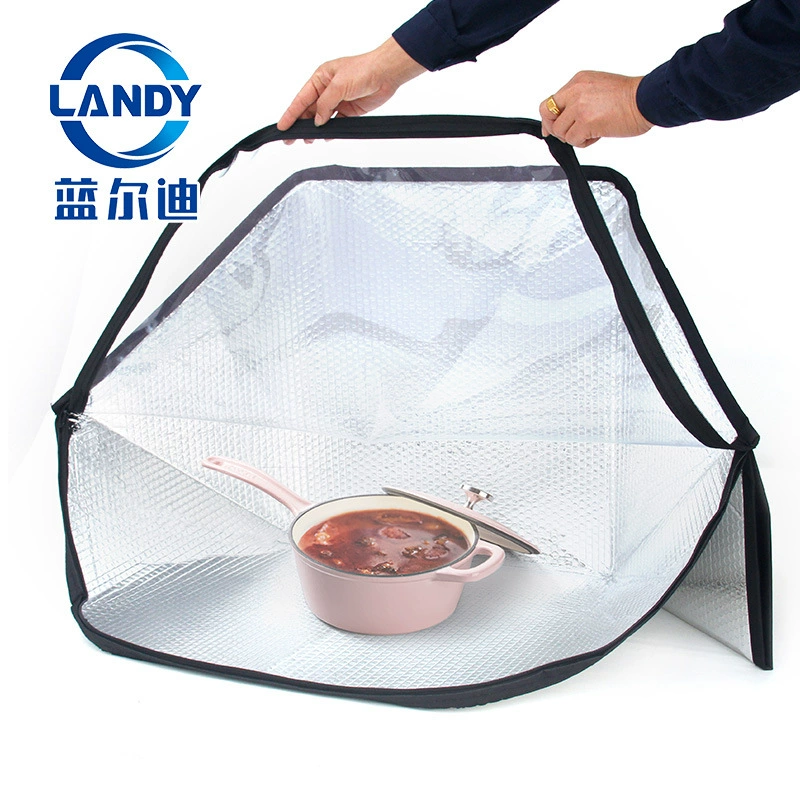 Высокоэффективная портативная солнечная духовка, посуда, солнечная плита, стиль кемпинга, простая нагревательная крышка «сделай сам», солнечное отопление