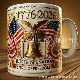 跨境新款美国250周年纪念马克杯America 250th Anniversary
