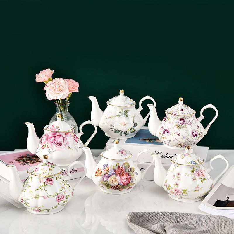 Tea Set, Teapot, Ceramic Coffee Pot, English-Style Black Tea Pot, Household Heat-Resistant Afternoon Tea Pot, Single Pot, Cold Water Pot Tea Set, Teapot, Ceramic Coffee Pot, English-Style Black Tea Pot, Household Heat-Resistant Afternoon Tea Pot, Single Pot, Cold Water Pot