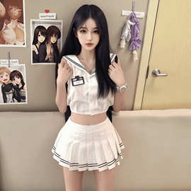 舒窈性感情趣内衣女禁欲系纯欲jk短裙制服套装qqny调情睡衣服