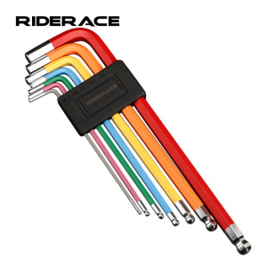 Mountain bike folding set tool color hexagonal ring wrench set of 7-piece repair tool