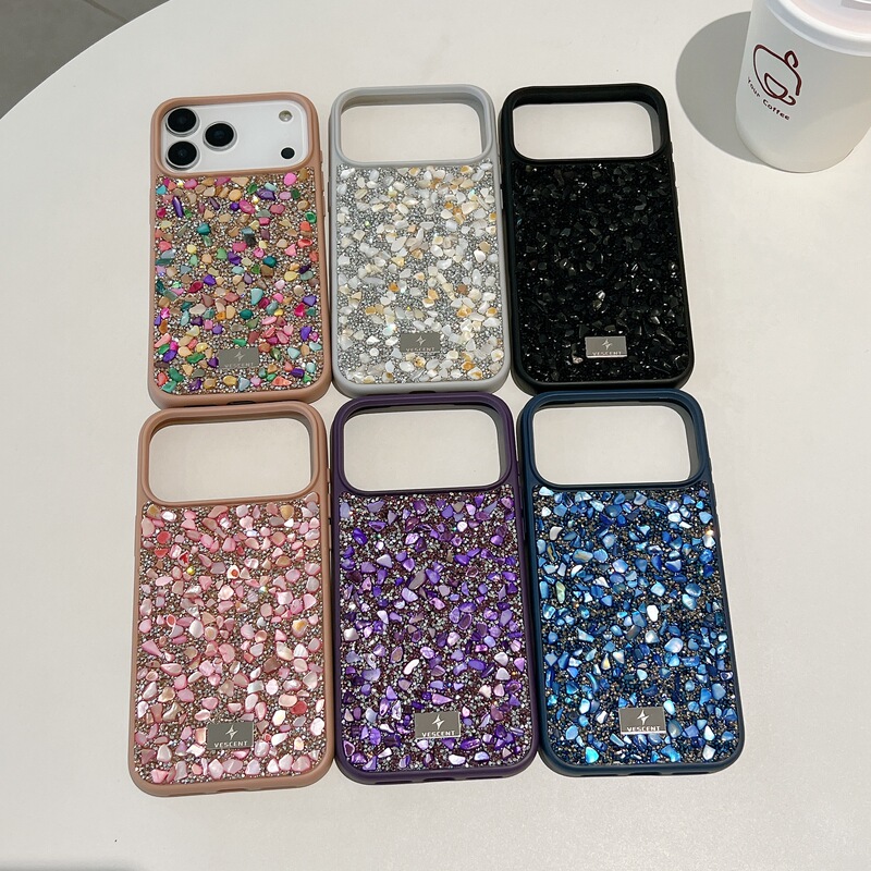 Suitable for Iphone17 Crystal Phone Case, Apple Luxury Colorful Iphone17Promax Flash Diamond Soft Gel Suitable for Iphone17 Crystal Phone Case, Apple Luxury Colorful Iphone17Promax Flash Diamond Soft Gel