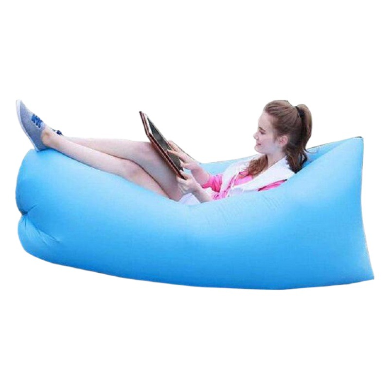 Camping Outdoor European and American Outdoor Beach Lazy Inflatable Sofa Sleeping Bag Inflatable Bed Folding Fast Air Sofa