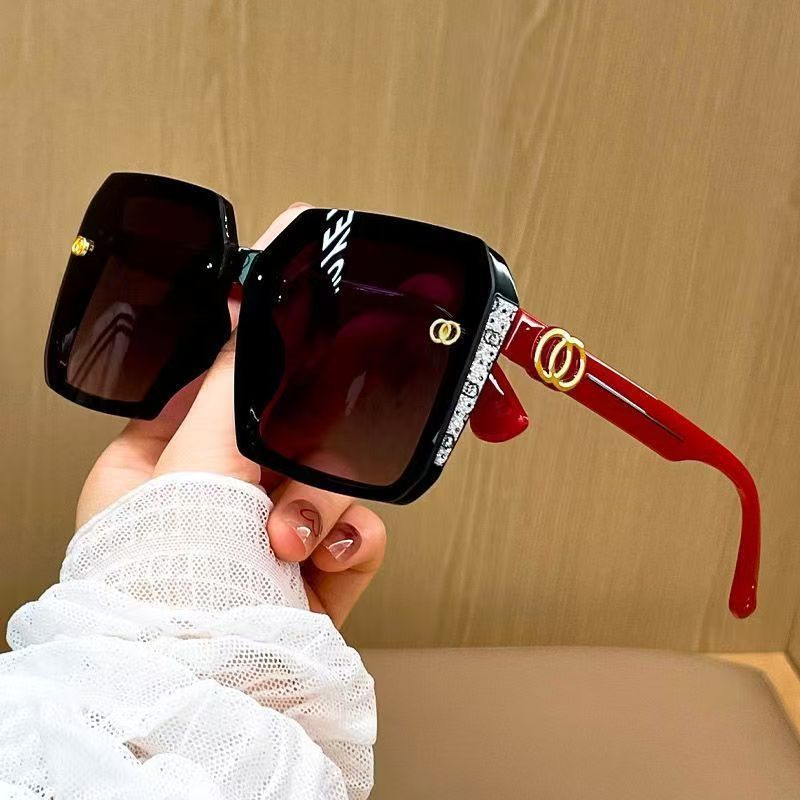 2025 新しいファッションビッグブランドメガネ女性のハイエンドサングラス HD 偏光サングラス運転シェード UV|undefined