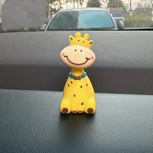 Cartoon cute animal deer teacher lion classmate cake decoration decoration deer lion car toy