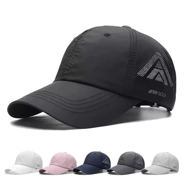 Summer lightweight breathable quick-dry cap, outdoor casual baseball cap, refreshing sunshade cap, mesh duckbill cap for men and women