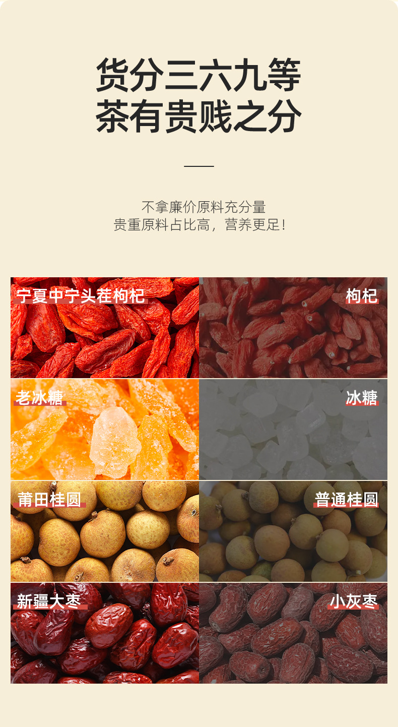 Eight Treasure Tea Gift Box Chrysanthemum Rose Chenpi Herbal Tea 480g Sweetened Hot Brew quality and texture