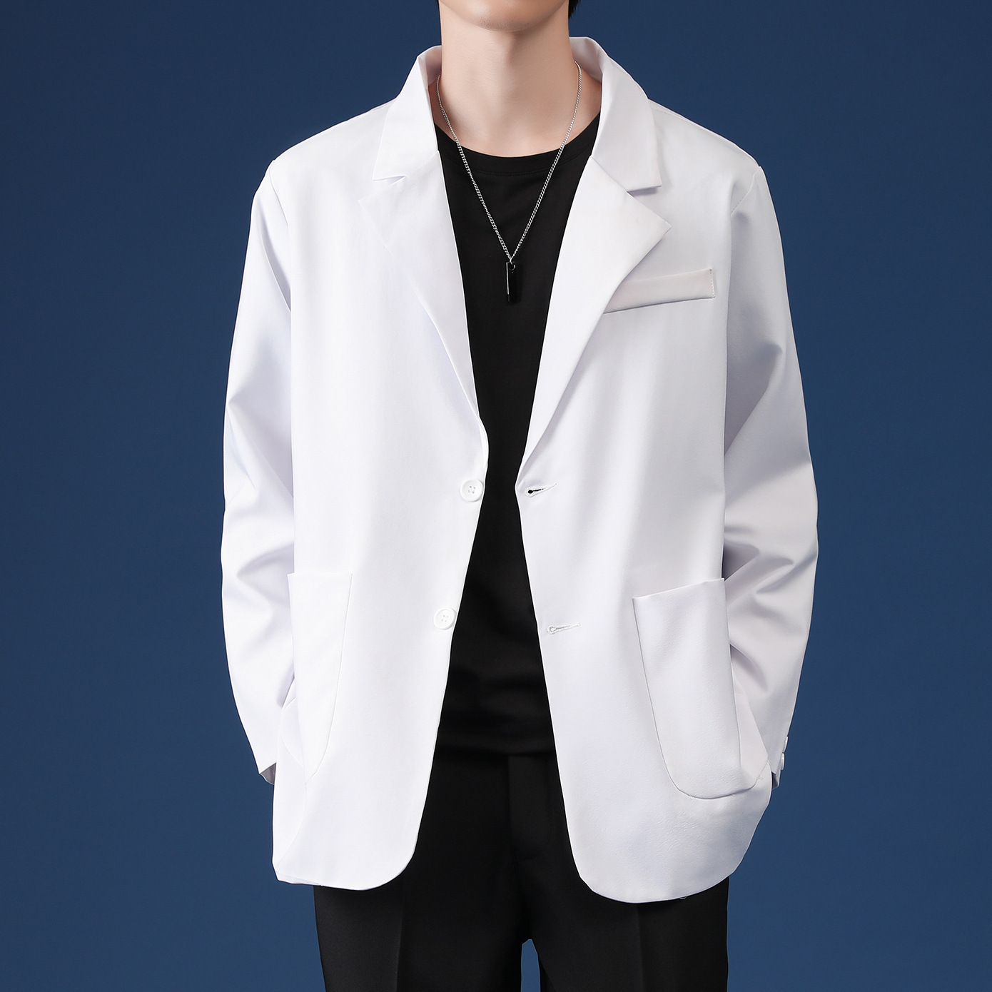 Primavera y otoño chaqueta de traje casual hombre DK blusa de moda coreana multifuncional chaqueta de traje pequeño chaqueta