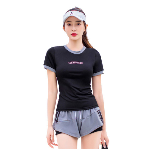 New style swimwear women wholesale sports outdoor one-piece conservative anti-flashlight flesh-proofing briefs two-piece set hot spring swimsuit 