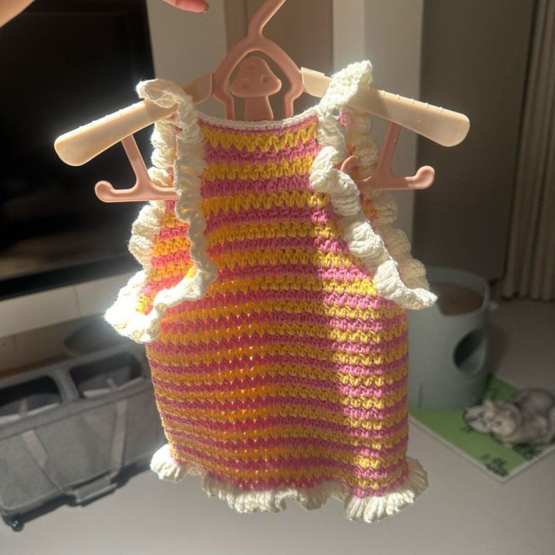 가을 겨울 새 개 스웨터 조끼 민소매 귀여운 비숑 슈나우저 테디 중소형 개