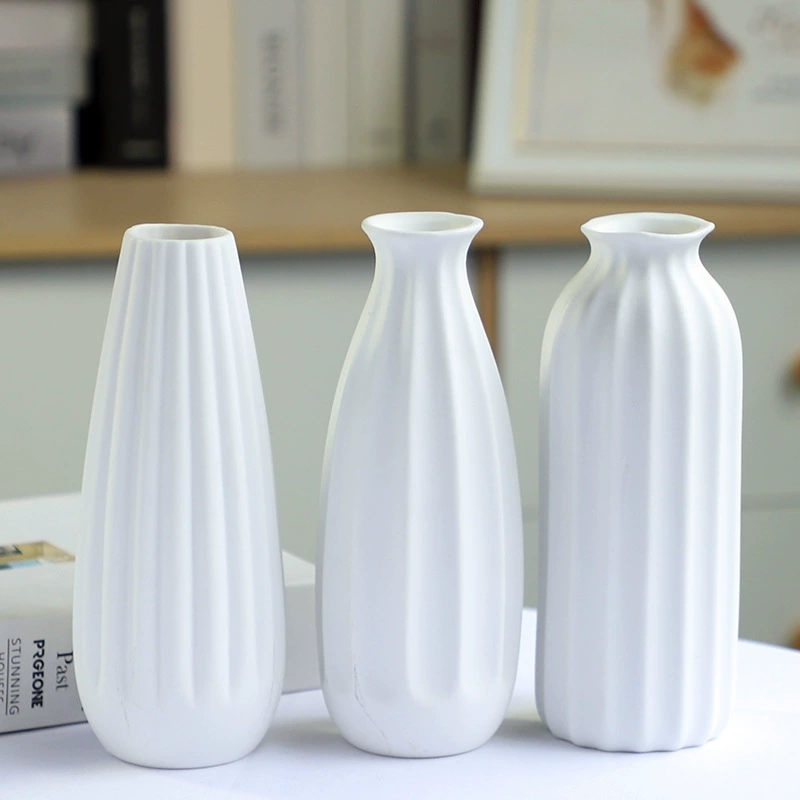 Современная керамическая ваза Белый сушеный цветок Звездный небесно-зеленый редис гидропонное украшение Гостиная Цветочная композиция Скандинавское украшение дома