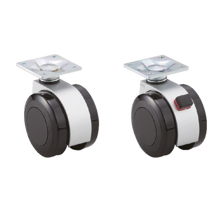 热卖-现货世嘉智尼蓝普LAMP 弹性体脚轮 FAU55PSR/FAU55PR 载板式