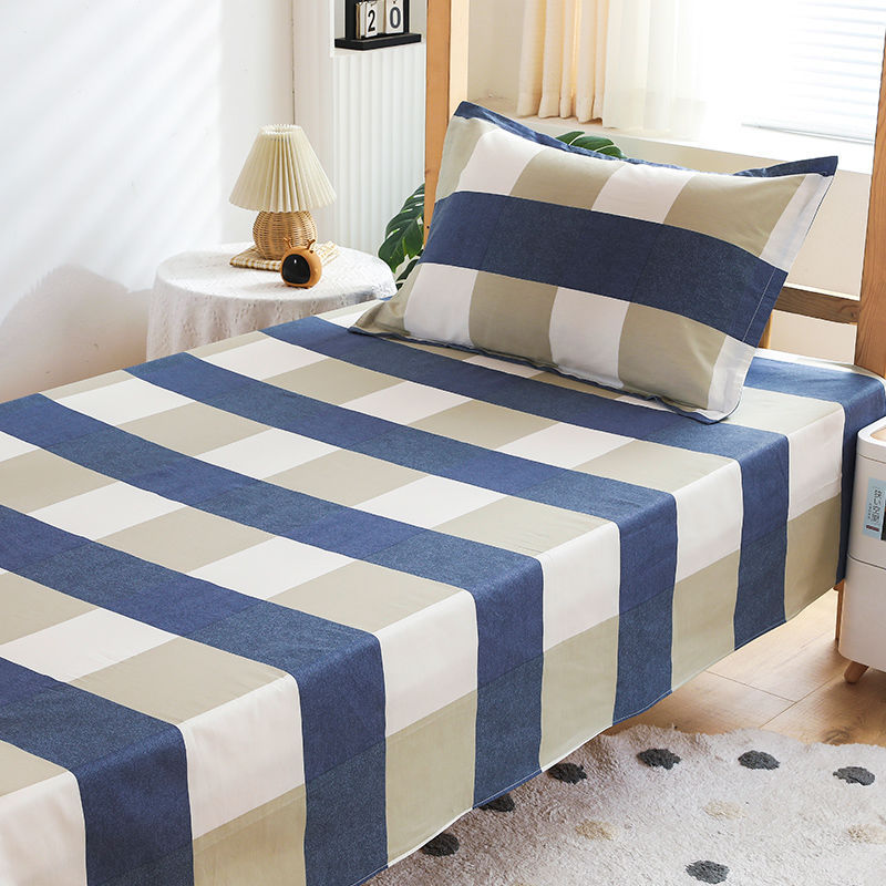 100% algodón puro dormitorio de estudiantes sábanas individuales 0,9 m dormitorio cama individual algodón hogar doble edredón lista