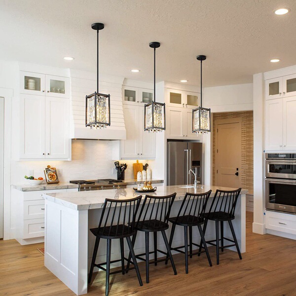 Cristal coffee ceiling lamp for bedroom for living room for corridor