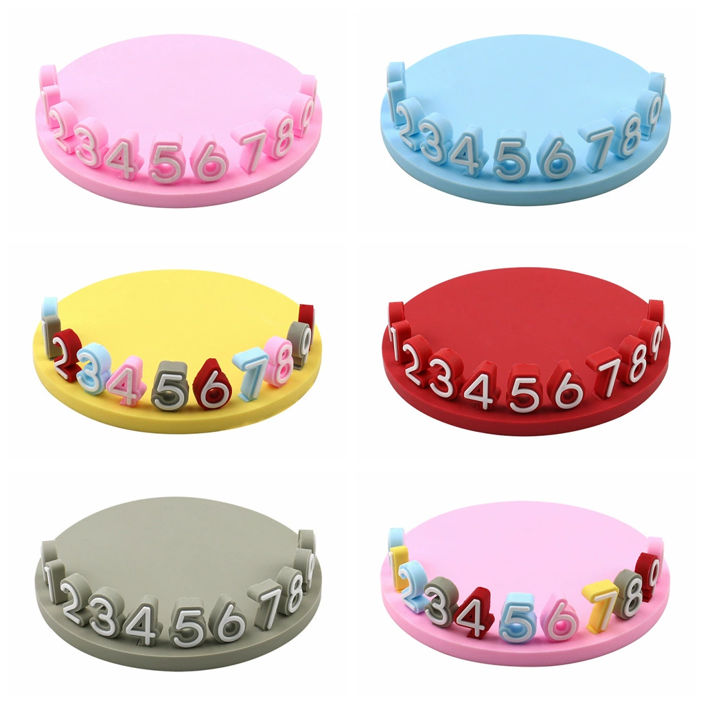 Круглый трехмерный автомобиль временная парковка номерной знак транспортного средства