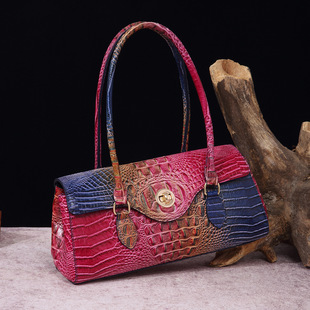 (Cross-border trading), retro handheld underarm bag, Amazon, crocodile print