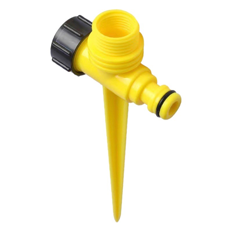 4 puntos 6 puntos alambre exterior césped boquilla manguera de plástico enchufe de tierra jardín jardinería rociador boquilla de recepción de agua soporte enchufe