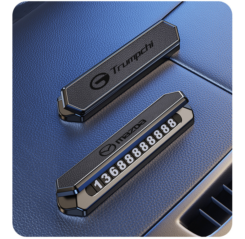 Luminous Temporary Parking Sign, Car-Mounted Sun-Resistant and High-Temperature Resistant Hidden Digital Moving Number Plate, Car Parking Number Plate