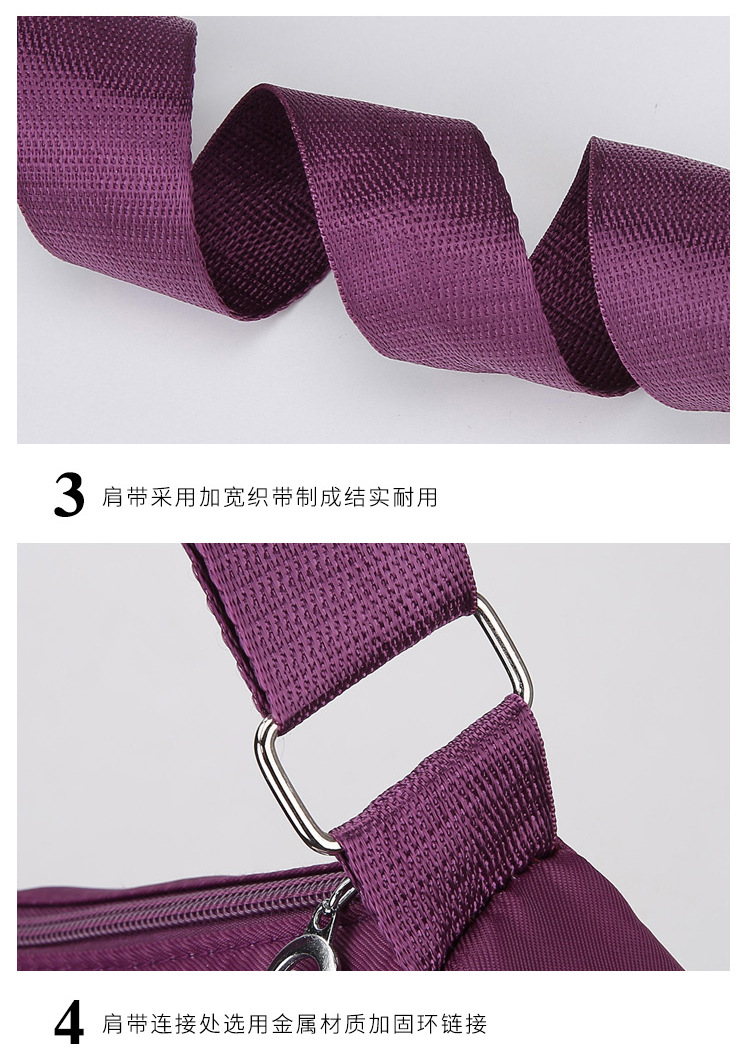 A new popular women's crossbody bag with multiple layers made of Oxford fabric, fashionable, casual and trendy. It's a single-shoulder bag for middle-aged and elderly mothers undefined