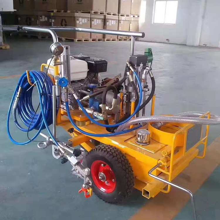 塑胶跑道无毛边划线机 电动汽油液压标线机 路面标识标线机