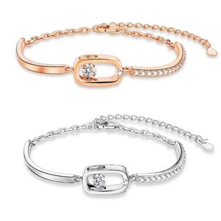 Mina 925 Silver Moissanite Bracelet Smart 30 Bracelet Light Luxury Niche High Sense Jewelry Factory Wholesale