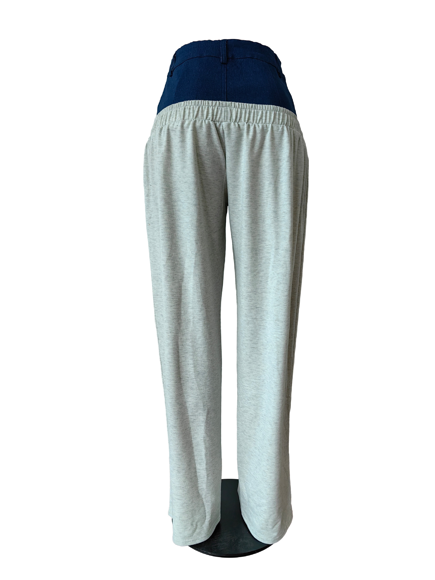 Dámske oblečenie džínsová mikina s vyťahovacím efektom, rovné nohavice_voghion.com