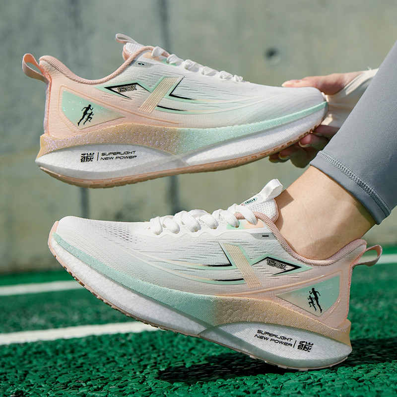 National Tide Adolescentes Zapatos para correr antideslizantes resistentes al desgaste Hombres y mujeres ultraligeros, transpirables, amortiguadores, rebote, zapatos deportivos de pareja, marea