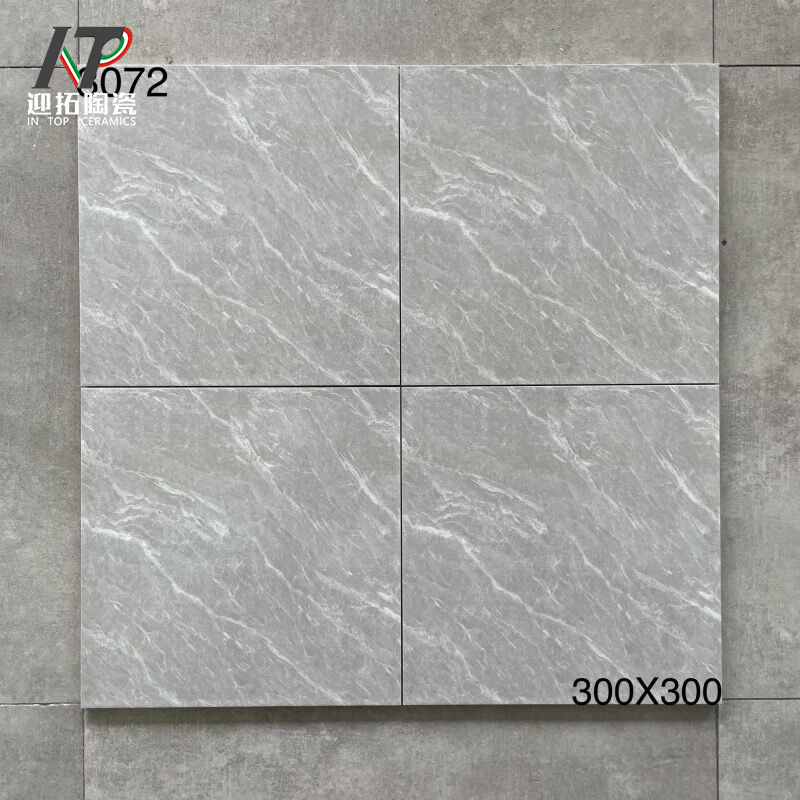 Gray Matte Antique Tiles 300X300 Bathroom Kitchen Toilet Balcony Non-Slip Floor Tiles Retro Shop Tiles