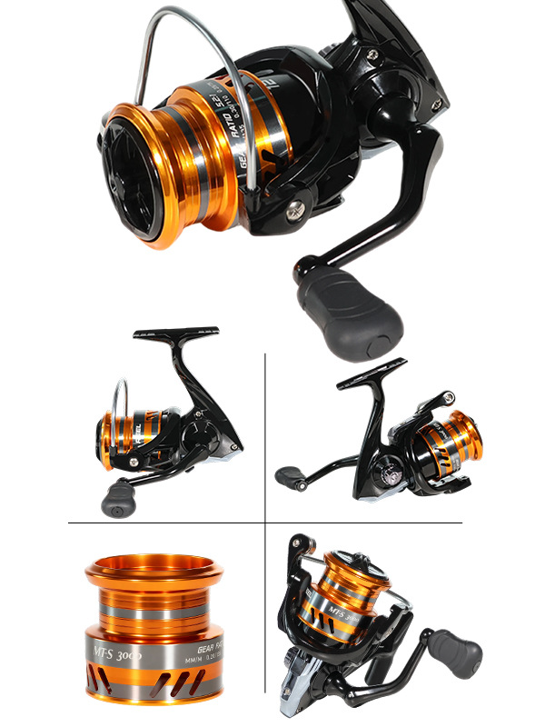 Carrete de pesca ligero con bobina inclinada para lances ultralargos, carrete de pesca, caña de señuelos, carrete para señuelos, venta al por mayor transfronteriza.