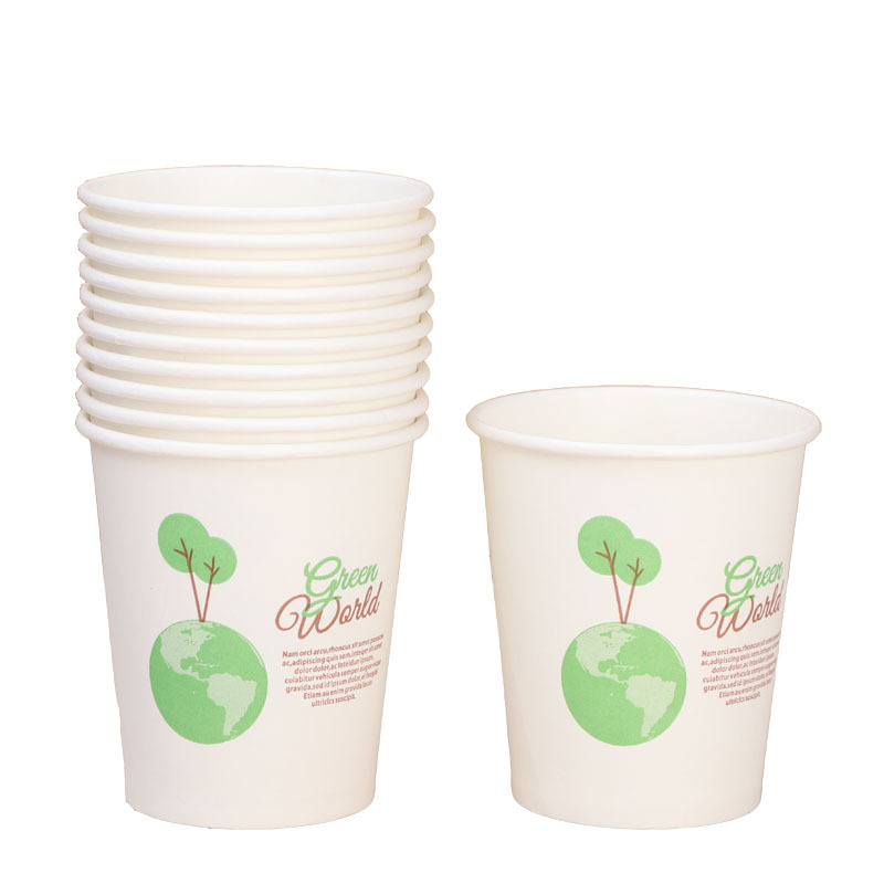 100只一次性纸杯加厚家用商用茶水杯子奶茶杯加硬龙年特厚品尝杯|undefined