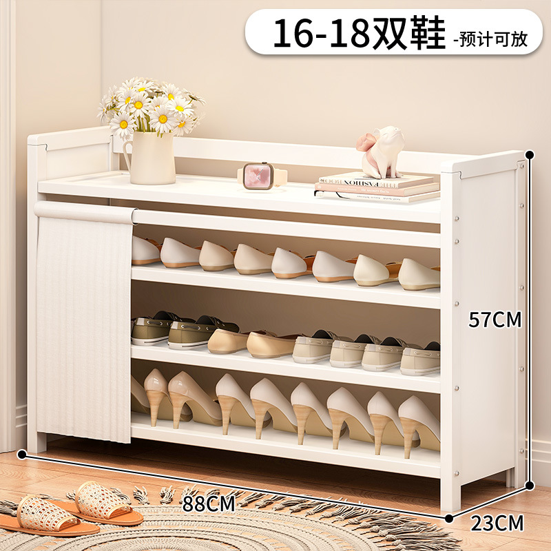 Estante de almacenamiento de almacenamiento para sala de estar doméstica sin instalación de porta de entrada del gabinete de zapatos multicapa estante de almacenamiento de suelo simple