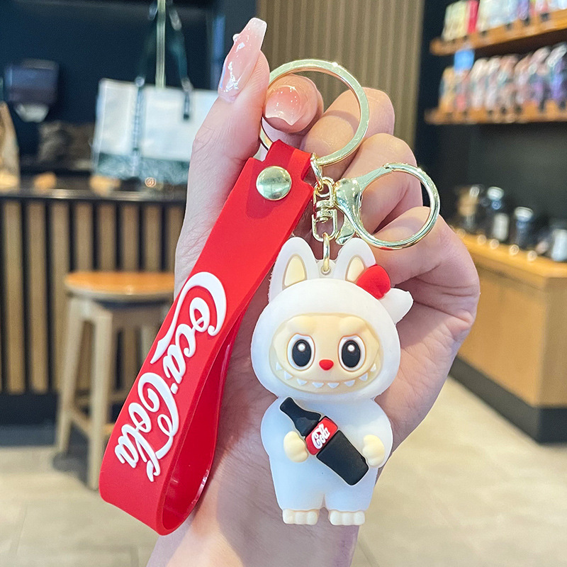 新しいクロスボーダーラブブ漫画コーララブブウサギキーホルダー人形かわいいバッグペンダントギフト|undefined