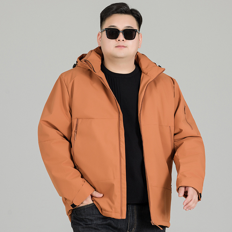 팻 가이 느슨한 플러스 사이즈 면 패딩 코트 겨울 모자 따뜻한 코트 플러스 사이즈 남성용 두꺼운 오버올면 패딩 코트