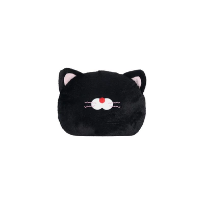 Cartoon Plush Cat Car Lumbar Support, Soft and Comfortable Car Lumbar Cushion, Long-Term Sitting and Not Tired, Car Neck Pillow Pillow (Waist support) - new-european-mink-embroidered-cat-headrest