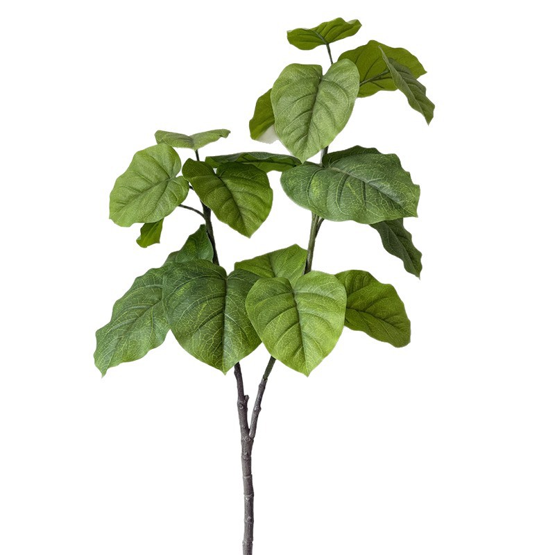Nuevos productos transfronterizos de imitación de plantas verdes en el hogar, adornos individuales de la sala de estar, paisajismo, flores y hojas verdes, decoración de plantas falsas