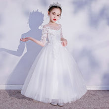 女童礼服裙连衣儿公主生日婚高端长款钢琴秋季代发厂家一件代发热