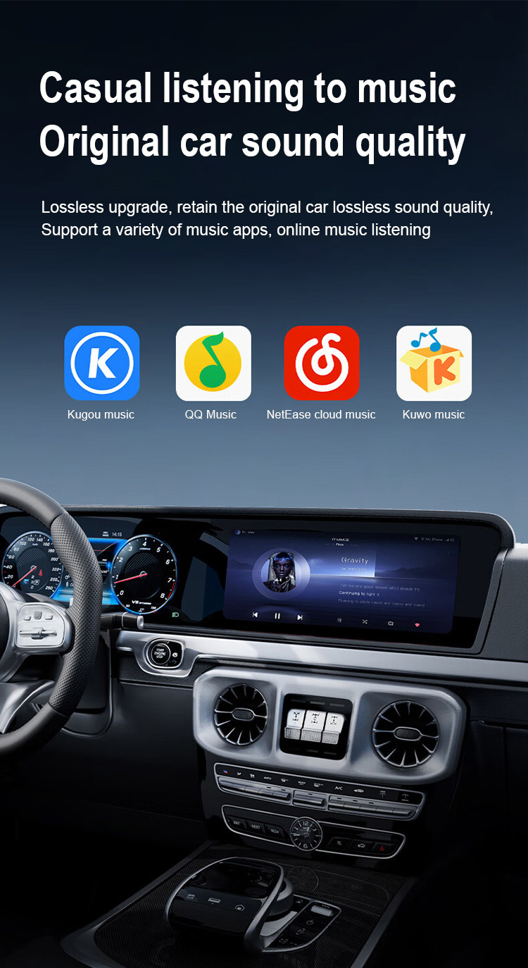 Cross-Border Original Car Carplay Box Wired to Wireless Converter Suitable for Apple Android Auto Car Navigation Systems